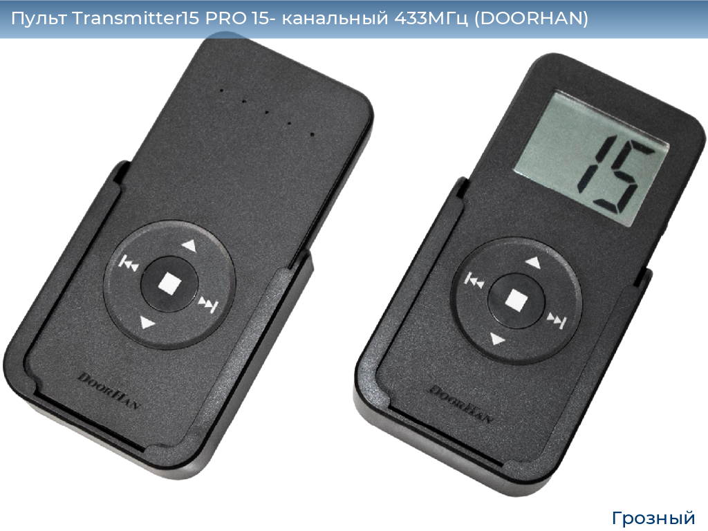 Пульт Transmitter15 PRO 15- канальный 433МГц (DOORHAN), groznyy.doorhan.ru